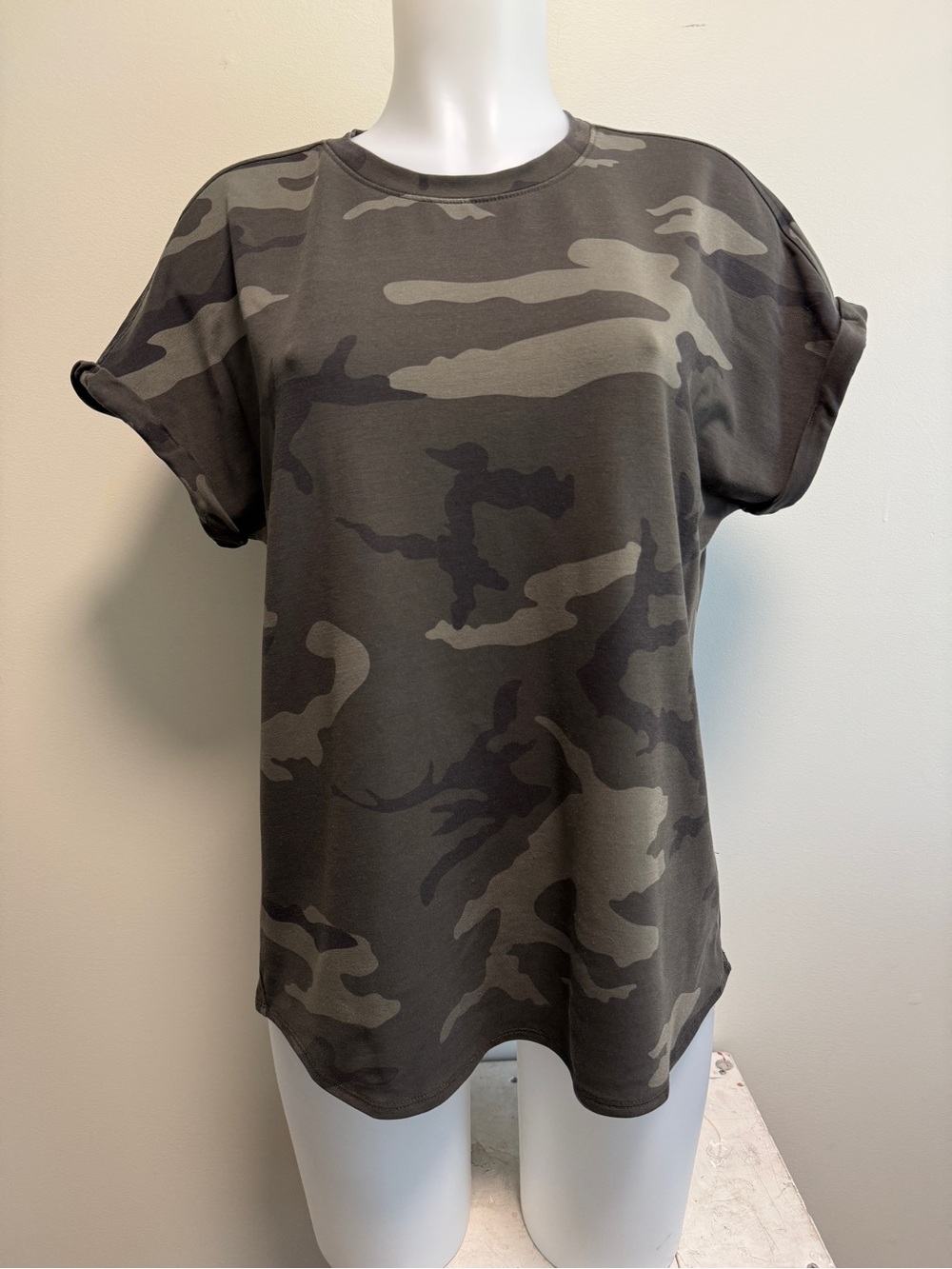 Tuff Athletics Camo Tee - Olive & Charcoal